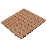 Plăci WPC 30 x 30 cm 11 buc, Maro Plăci WPC 30 x 30 cm 11 buc, Maro