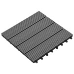 Plăci WPC 30 x 30 cm 11buc, Gri Plăci WPC 30 x 30 cm 11buc, Gri