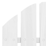 vidaXL Scaun de grădină, alb, lemn