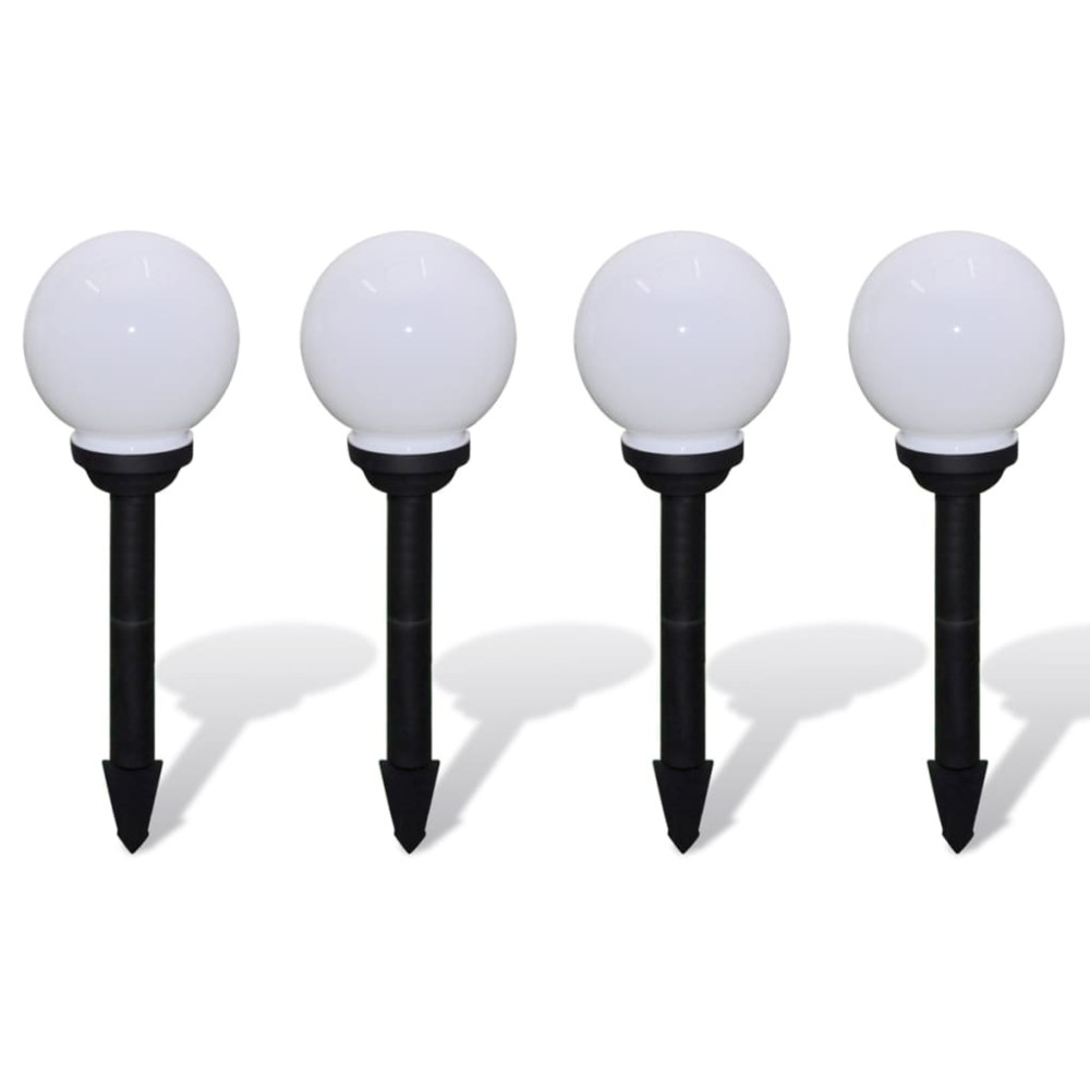 vidaXL Lămpi de exterior pentru alei LED 4 buc. 15 cm, cu țăruș de sol