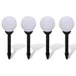 vidaXL Lămpi de exterior pentru alei LED 4 buc. 15 cm, cu țăruș de sol vidaXL Lămpi de exterior pentru alei LED 4 buc. 15 cm, cu țăruș de sol