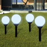 vidaXL Lămpi de exterior pentru alei LED 4 buc. 15 cm, cu țăruș de sol vidaXL Lămpi de exterior pentru alei LED 4 buc. 15 cm, cu țăruș de sol