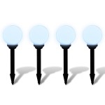 vidaXL Lămpi de exterior pentru alei LED 4 buc. 15 cm, cu țăruș de sol vidaXL Lămpi de exterior pentru alei LED 4 buc. 15 cm, cu țăruș de sol