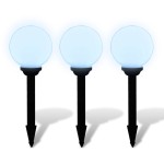 vidaXL Lămpi de exterior pentru alei LED 3 buc. 20 cm, cu țăruș de sol vidaXL Lămpi de exterior pentru alei LED 3 buc. 20 cm, cu țăruș de sol