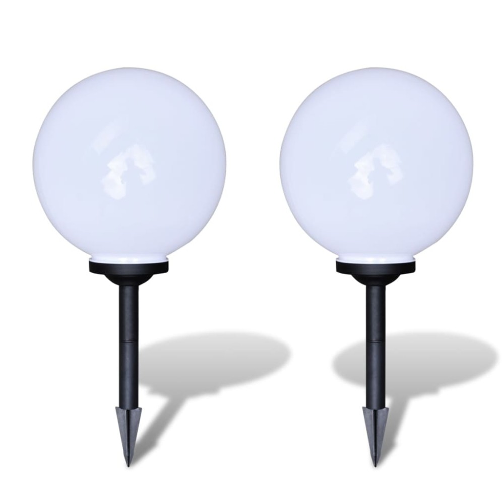 vidaXL Lămpi de exterior pentru alei LED 2 buc. 30 cm, cu țăruș de sol