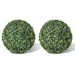 Arbuști ornamentali artificiali bilă pe tulpină, 2 buc., 35 cm Arbuști ornamentali artificiali bilă pe tulpină, 2 buc., 35 cm