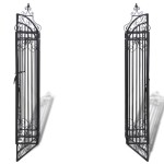 vidaXL Poartă de grădină ornamentală, fier forjat, 122 x 20,5 x 134 cm vidaXL Poartă de grădină ornamentală, fier forjat, 122 x 20,5 x 134 cm