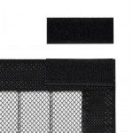 vidaXL Perdea anti insecte cu benzi scai, 210 x 100 cm, 2 buc, negru vidaXL Perdea anti insecte cu benzi scai, 210 x 100 cm, 2 buc, negru