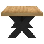 vidaXL Masuta de cafea NOAIN picioare in forma de X lemn masiv de pin
