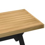 vidaXL Masuta de cafea NOAIN picioare in forma de X lemn masiv de pin