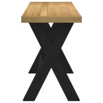 vidaXL Birou NOAIN Picioare în formă X 120x50x75 cm lemn masiv de pin