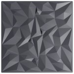 vidaXL Panouri de perete 12 buc. gri 50x50 cm XPS 3 m² ametist