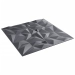 vidaXL Panouri de perete 12 buc. gri 50x50 cm XPS 3 m² ametist