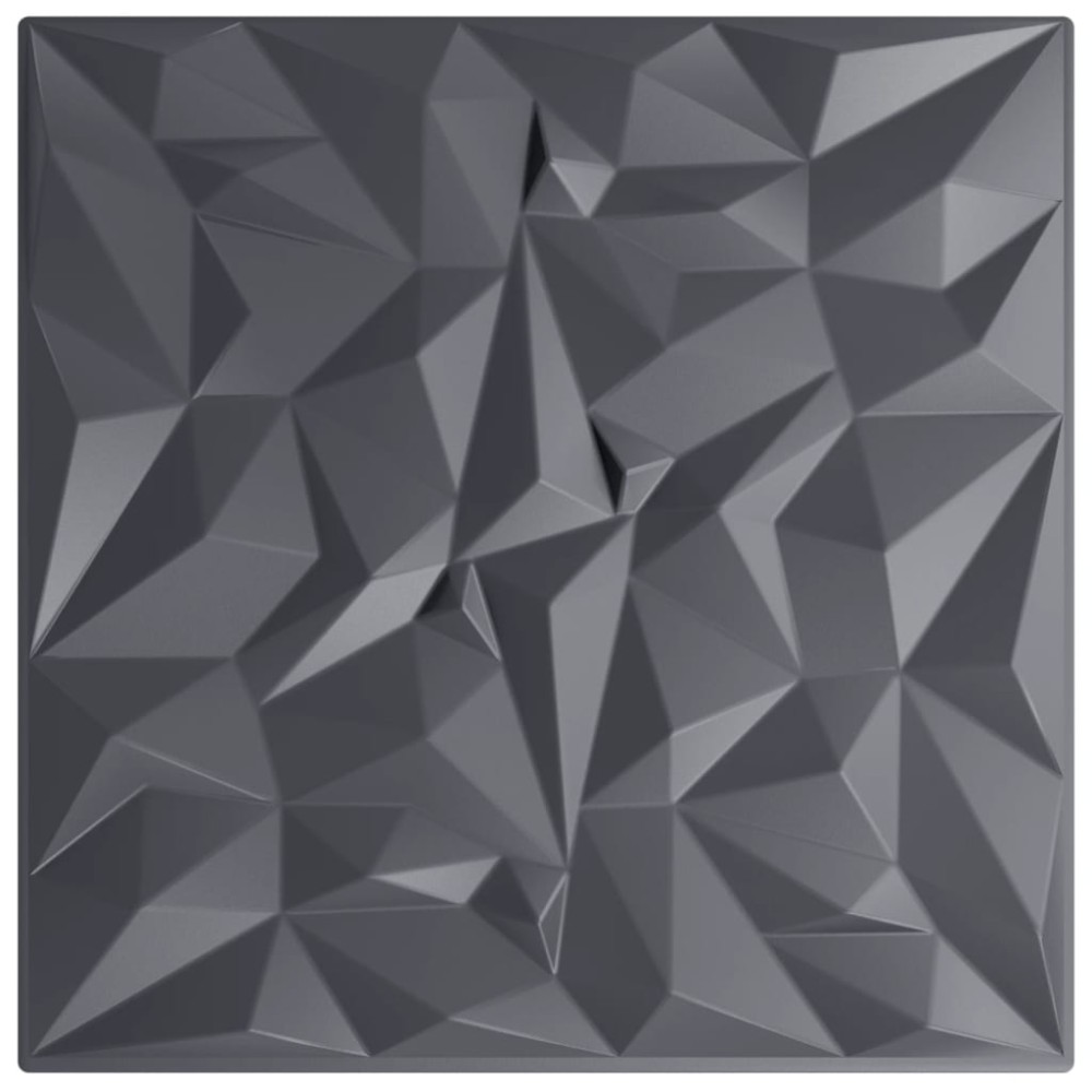 vidaXL Panouri de perete 24 buc. gri 50x50 cm XPS 6 m² ametist