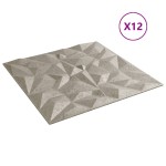 vidaXL Panouri de perete 12 buc. Beton 50x50 cm XPS 3 m² ametist