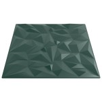 vidaXL Panouri de perete 12 buc. verde 50x50 cm XPS 3 m² ametist