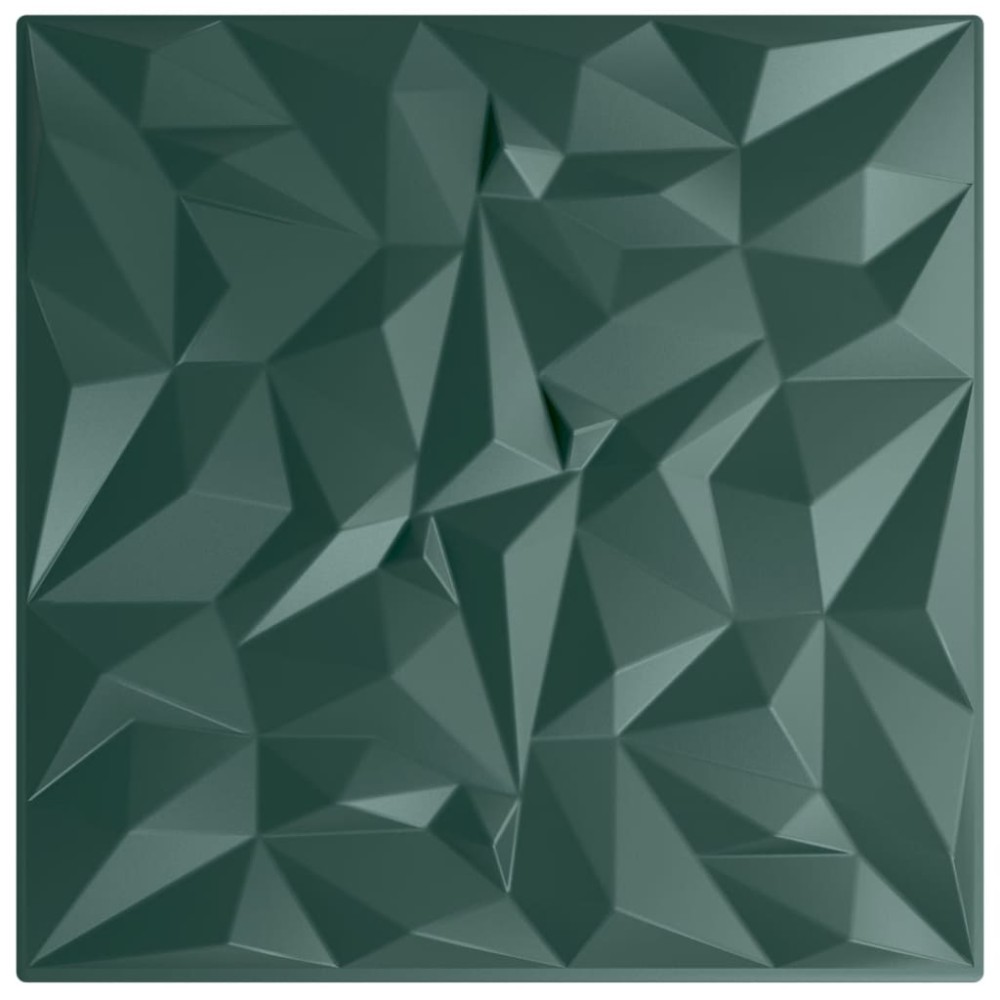vidaXL Panouri de perete 24 buc. verde 50x50 cm XPS 6 m² ametist