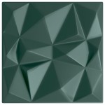 vidaXL Panouri de perete 12 buc. verde 50x50 cm XPS 3 m² diamant