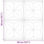 vidaXL Panouri de perete 12 buc. Beton 50x50 cm XPS 3 m² origami vidaXL Panouri de perete 12 buc. Beton 50x50 cm XPS 3 m² origami
