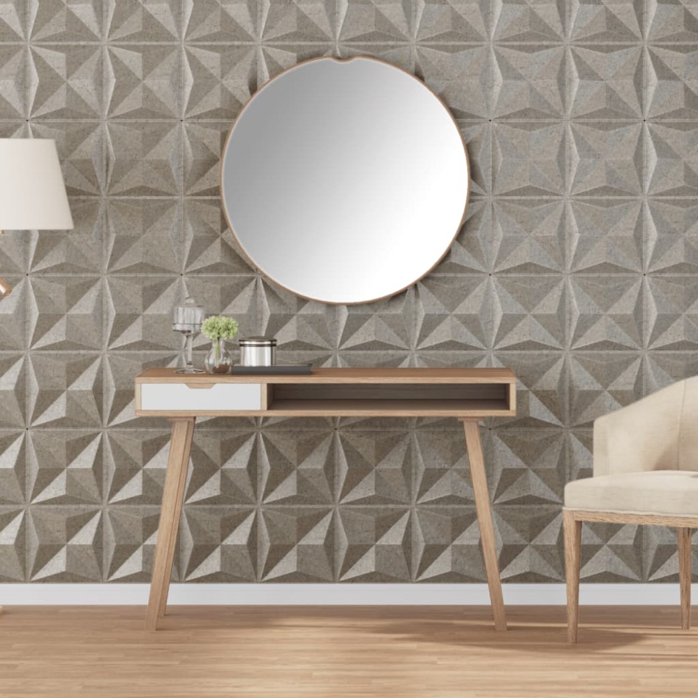 vidaXL Panouri de perete 24 buc. Beton 50x50 cm XPS 6 m² origami