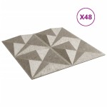 vidaXL Panouri de perete 48 buc. Beton 50x50 cm XPS 12 m² origami vidaXL Panouri de perete 48 buc. Beton 50x50 cm XPS 12 m² origami