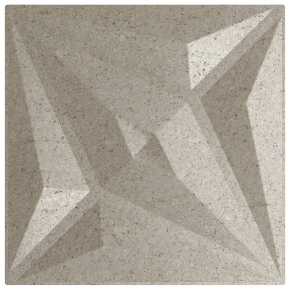 vidaXL Panouri de perete 12 buc. Beton 50x50 cm XPS 3 m² stea
