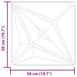 vidaXL Panouri de perete 24 buc. Beton 50x50 cm XPS 6 m² stea