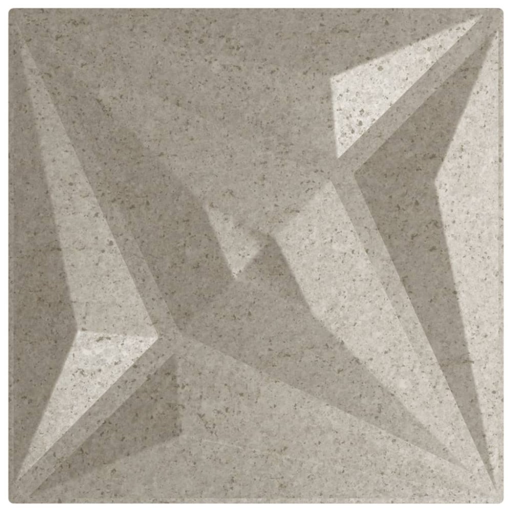 vidaXL Panouri de perete 48 buc. Beton 50x50 cm XPS 12 m² stea