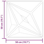 vidaXL Panouri de perete 24 buc. verde 50x50 cm XPS 6 m² stea vidaXL Panouri de perete 24 buc. verde 50x50 cm XPS 6 m² stea
