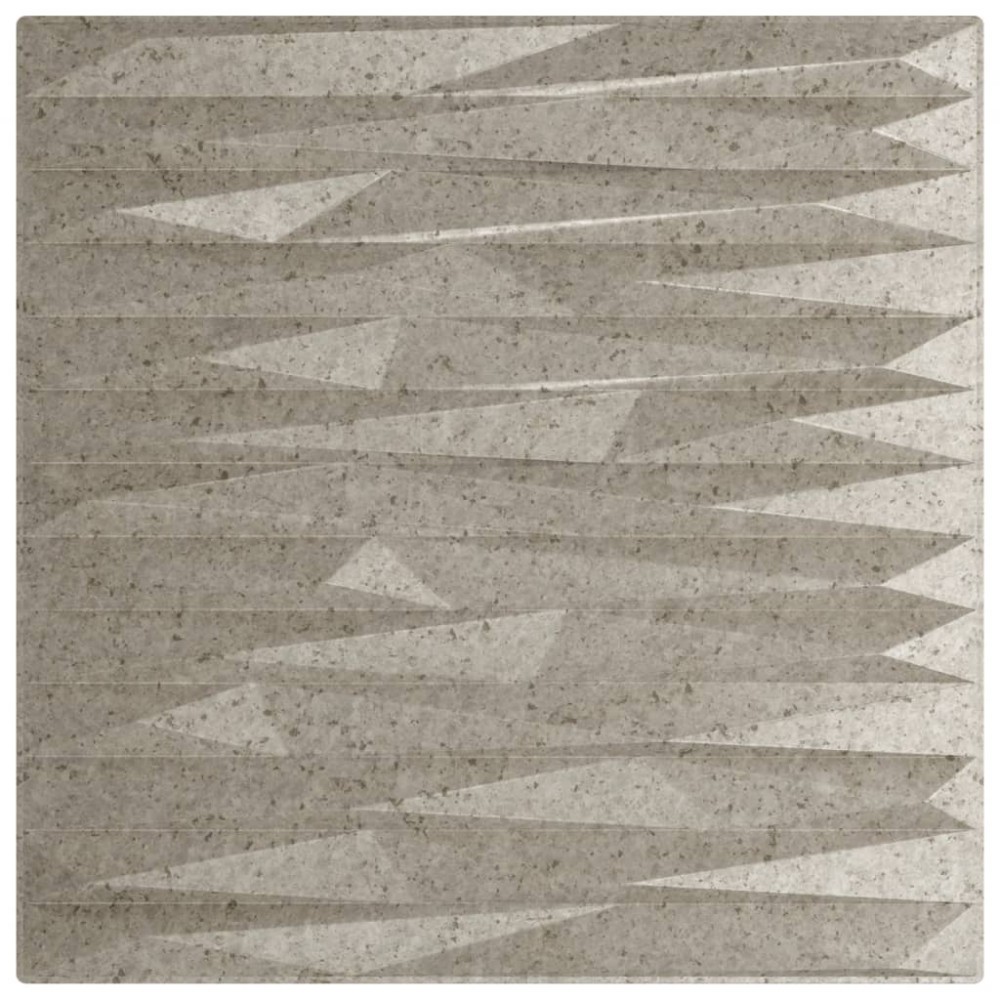 vidaXL Panouri de perete 48 buc. Beton 50x50 cm XPS 12 m² piatră