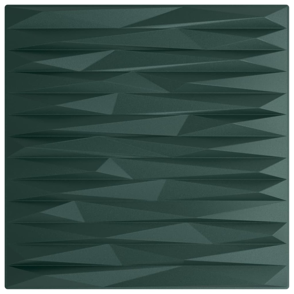 vidaXL Panouri de perete 48 buc. verde 50x50 cm XPS 12 m² piatră