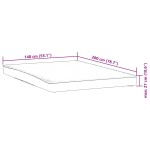 vidaXL Protecție de saltea, alb, 140x200 cm, impermeabilă vidaXL Protecție de saltea, alb, 140x200 cm, impermeabilă