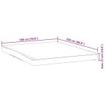 vidaXL Protecție de saltea, alb, 180x220 cm, impermeabilă