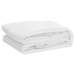 vidaXL Protecție de saltea, alb, 140x190 cm, impermeabilă vidaXL Protecție de saltea, alb, 140x190 cm, impermeabilă
