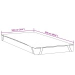 vidaXL Protecție de saltea, alb, 100x220 cm, impermeabilă vidaXL Protecție de saltea, alb, 100x220 cm, impermeabilă