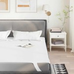 vidaXL Protecție de saltea, alb, 160x220 cm, impermeabilă vidaXL Protecție de saltea, alb, 160x220 cm, impermeabilă