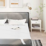 vidaXL Protecție de saltea, alb, 200x220 cm, impermeabilă vidaXL Protecție de saltea, alb, 200x220 cm, impermeabilă