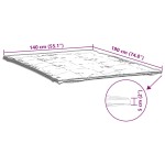 vidaXL Protecție de saltea, alb, 140x190 cm vidaXL Protecție de saltea, alb, 140x190 cm