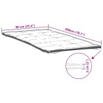 vidaXL Protecție de saltea, alb, 90x200 cm vidaXL Protecție de saltea, alb, 90x200 cm
