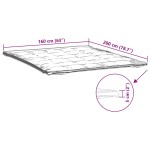 vidaXL Protecție de saltea, alb, 160x200 cm vidaXL Protecție de saltea, alb, 160x200 cm