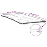 vidaXL Protecție de saltea, alb, 90x220 cm vidaXL Protecție de saltea, alb, 90x220 cm