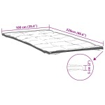 vidaXL Protecție de saltea, alb, 100x220 cm vidaXL Protecție de saltea, alb, 100x220 cm