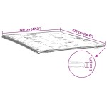 vidaXL Protecție de saltea, alb, 120x220 cm vidaXL Protecție de saltea, alb, 120x220 cm