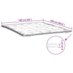 vidaXL Protecție de saltea, alb, 160x220 cm vidaXL Protecție de saltea, alb, 160x220 cm