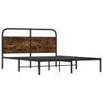 vidaXL Cadru de pat fără saltea 120x200 cm Stejar fumuriu vidaXL Cadru de pat fără saltea 120x200 cm Stejar fumuriu