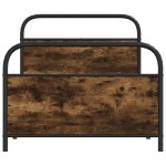 vidaXL Cadru de pat fără saltea 100x200 cm Stejar fumuriu vidaXL Cadru de pat fără saltea 100x200 cm Stejar fumuriu
