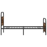 vidaXL Cadru de pat fără saltea 100x200 cm Stejar fumuriu vidaXL Cadru de pat fără saltea 100x200 cm Stejar fumuriu