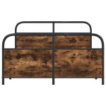 vidaXL Cadru de pat fără saltea 120x190 cm Stejar fumuriu vidaXL Cadru de pat fără saltea 120x190 cm Stejar fumuriu