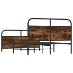 vidaXL Cadru de pat fără saltea 120x190 cm Stejar fumuriu vidaXL Cadru de pat fără saltea 120x190 cm Stejar fumuriu