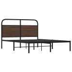 vidaXL Cadru de pat fără saltea stejar maro 140x200 cm Lemn prelucrat